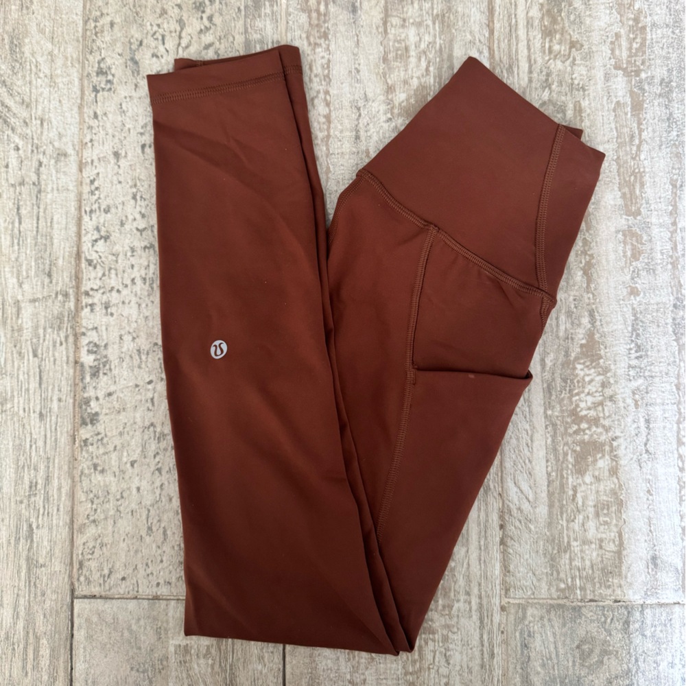 NWOT Lululemon WunderUnder Brown Leggings - Picture 4 of 5